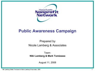 Public Awareness Campaign - slide 1
