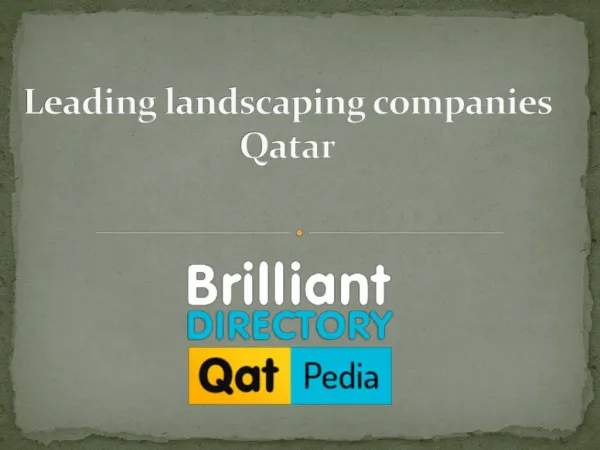 Leading landscaping companies in Qatar