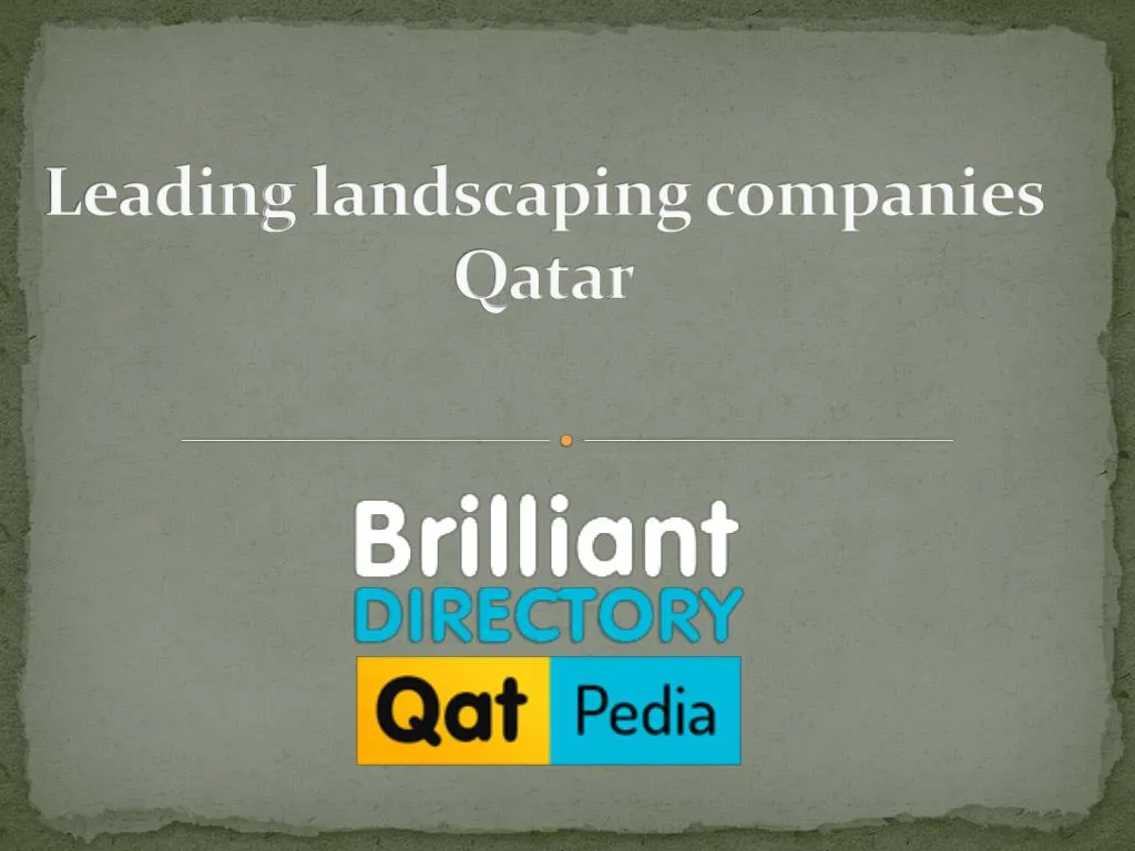 leading landscaping companies qatar