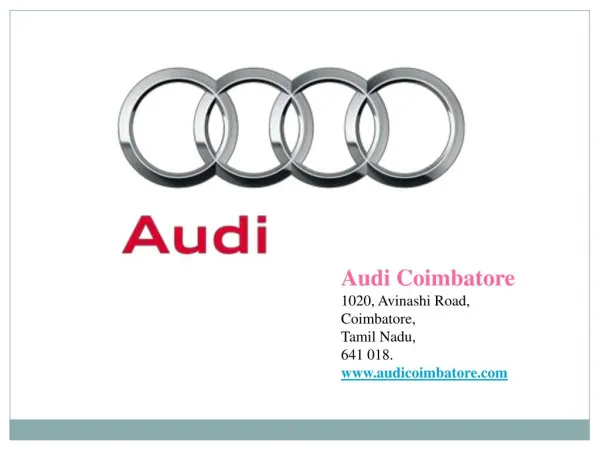 Best Audi Q7 in Coimbatore