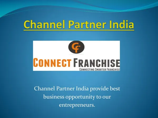 Channel Partner India