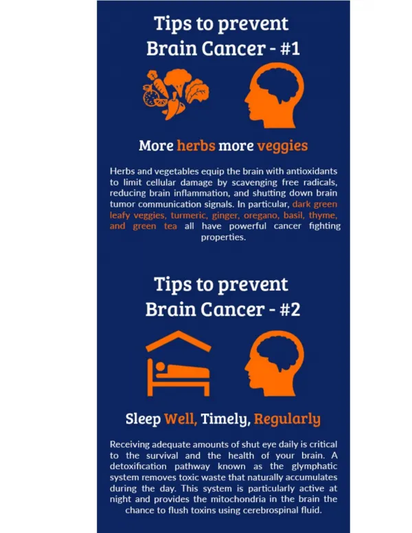 Tips to Prevent from Brain Cancer