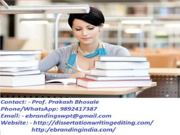 eBranding India in Nagpur is an Premium PhD Thesis Writing Services