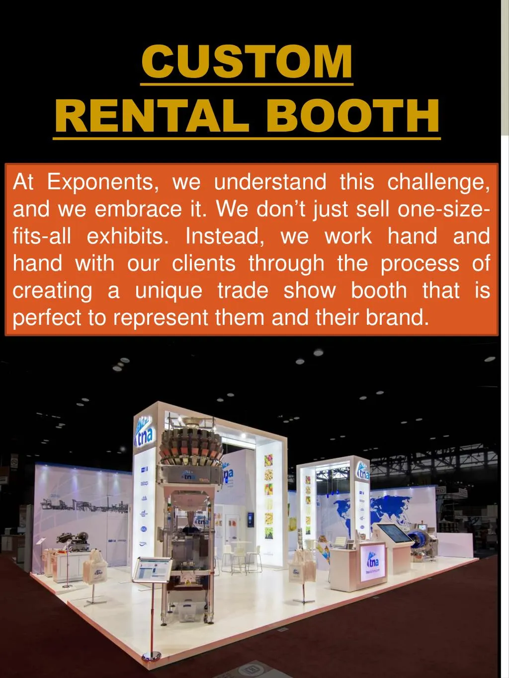 custom rental booth