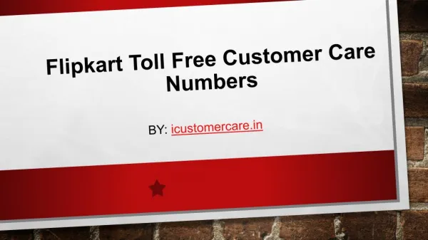 Flipkart Free Customer Care Number