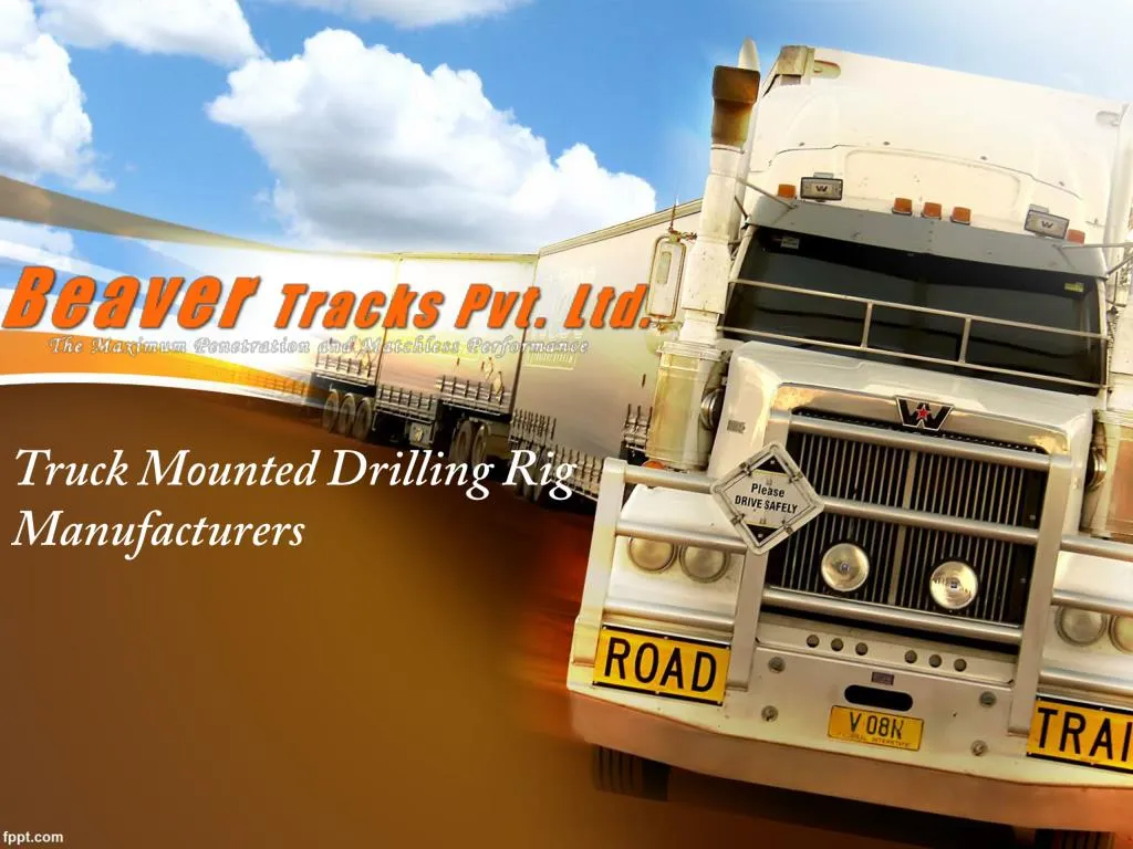 truck mounted drilling rig manufacturers