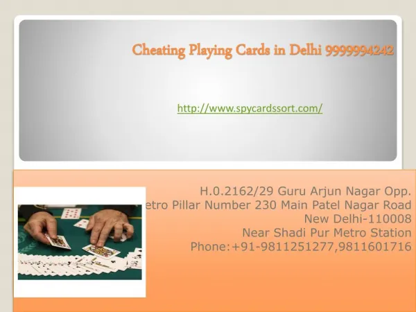 playing card cheating device price in Delhi India