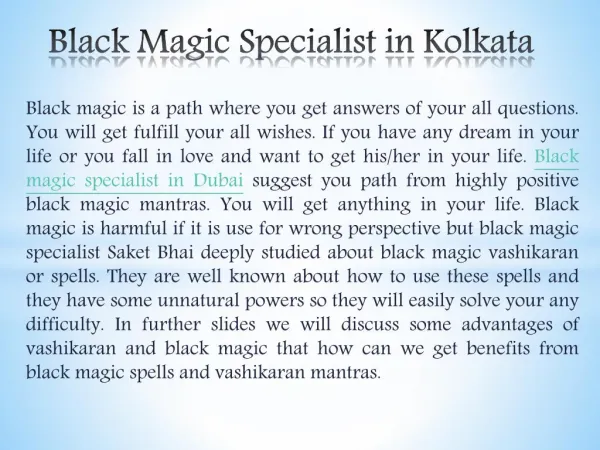 Black magic specialist in Dubai