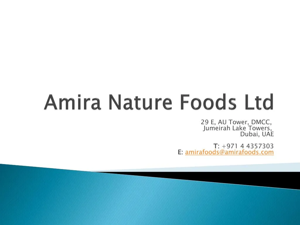 amira nature foods ltd