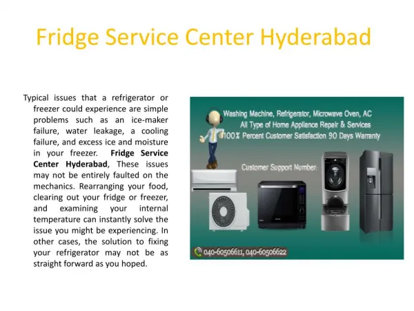 Fridge Service Center Hyderabad