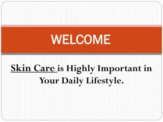 Skin Care - slide 1