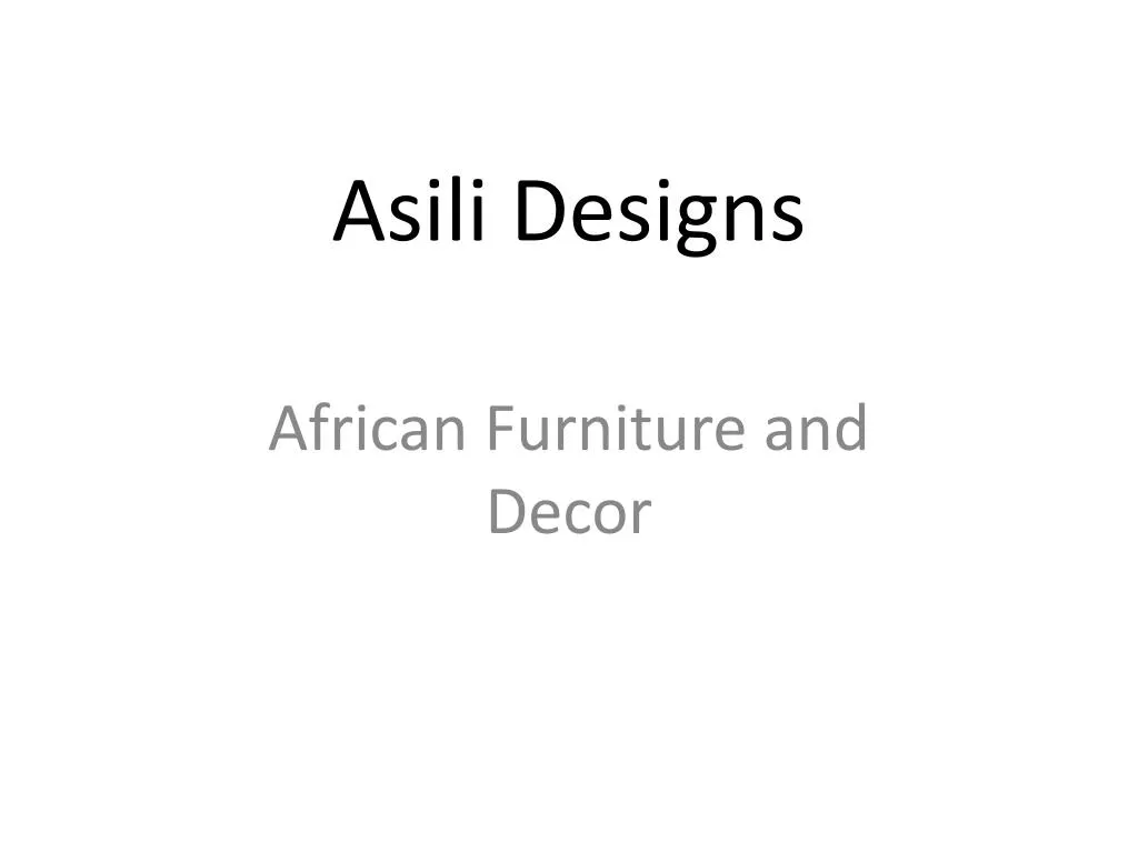 asili designs