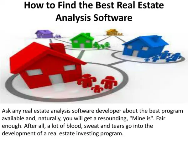 How to Find the Best Real Estate Analysis Software