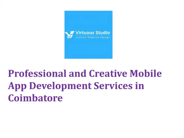 Creative Mobile App development Services