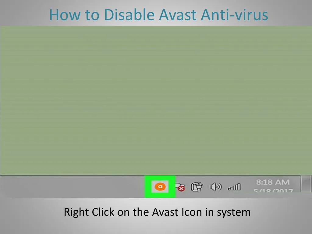 how to disable avast anti virus