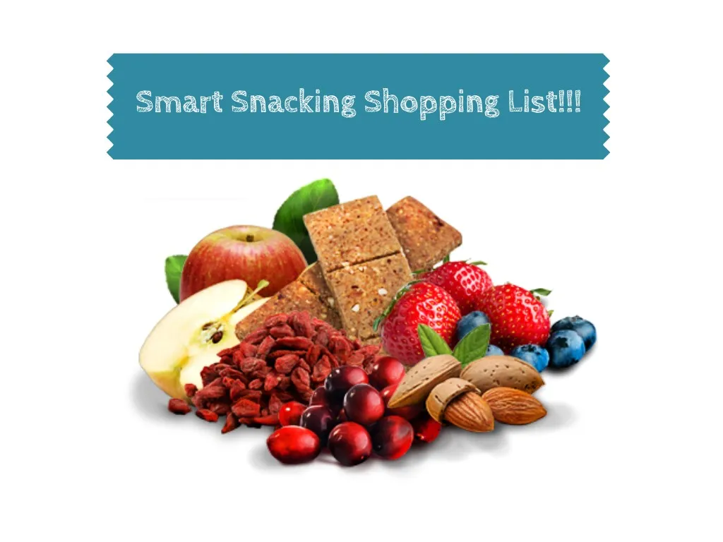 smart snacking shopping list