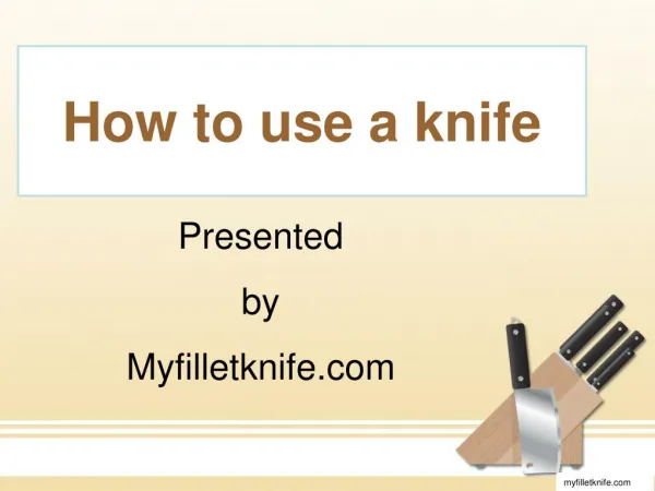 how to use knife