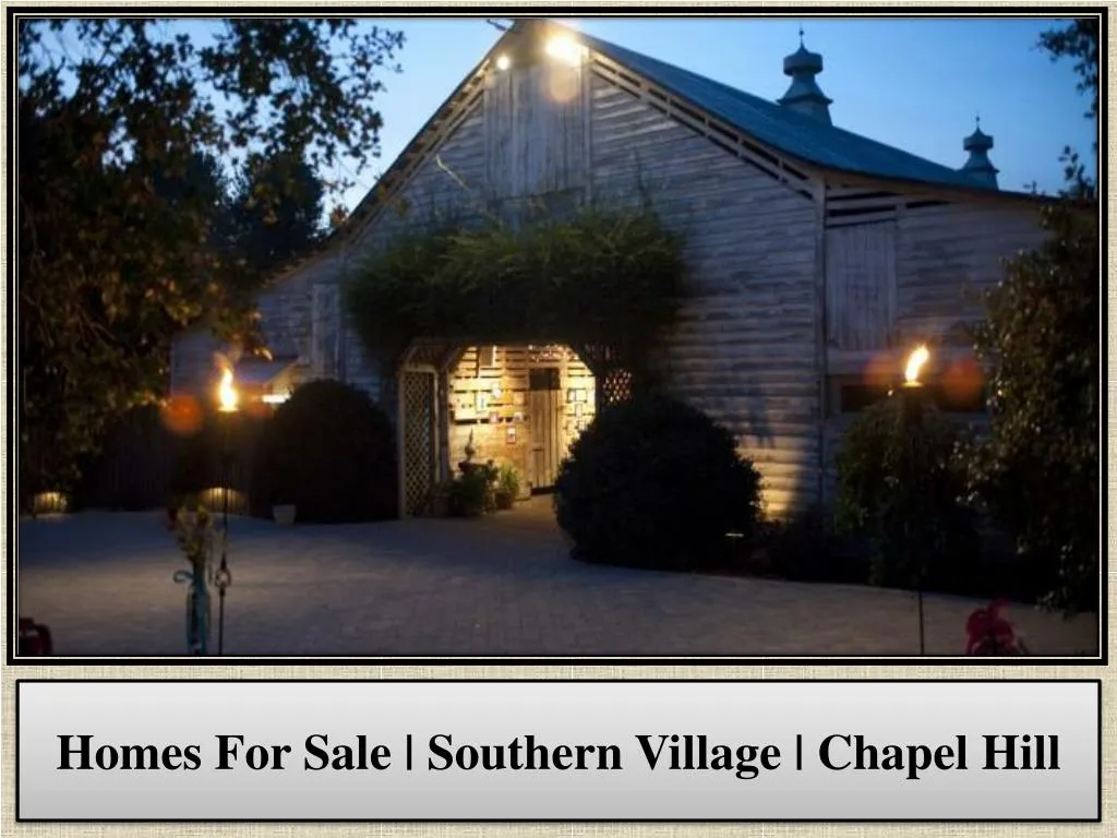 homes for sale southern village chapel hill