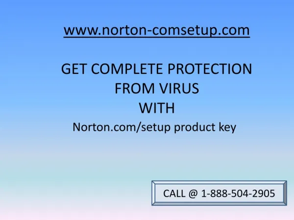 Keep PC infection free with Norton.com/setup product key @1-888-504-2905