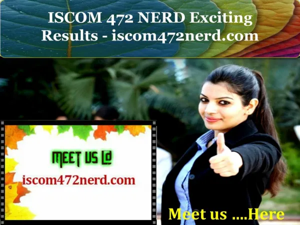 ISCOM 472 NERD Exciting Results - iscom472nerd.com