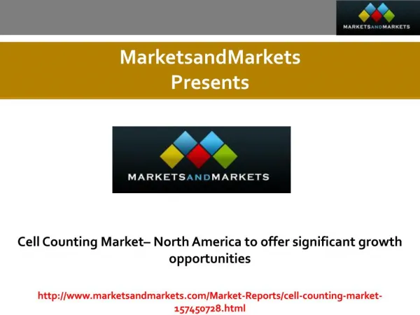 Cell Counting Market estimated worth $8.6 Billion by 2020