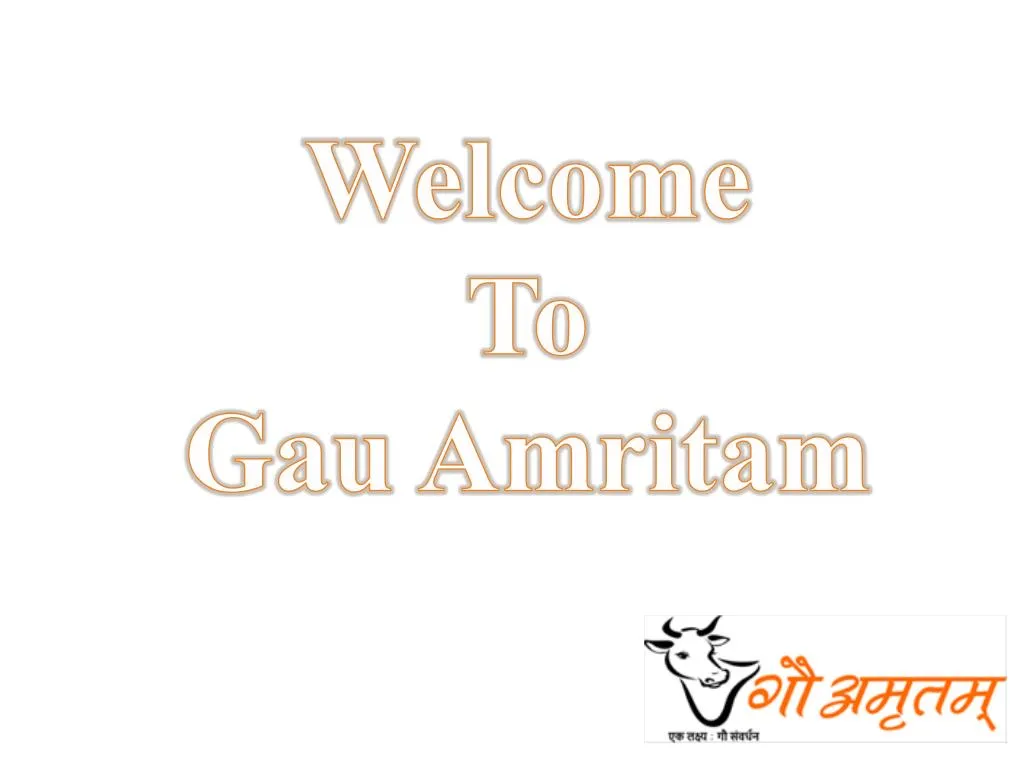 welcome to gau amritam