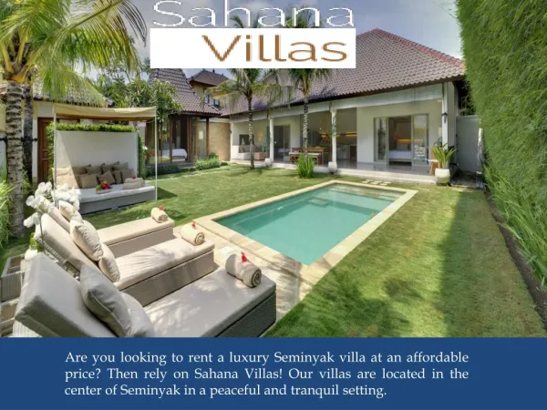 Private villa Seminyak