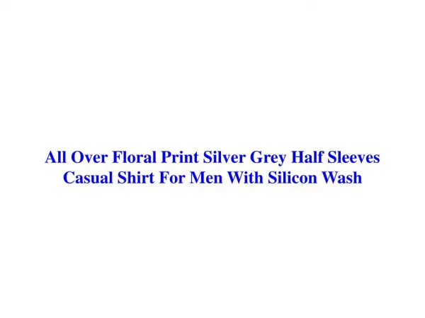 Buy Floral Print Shirts For Men Online India