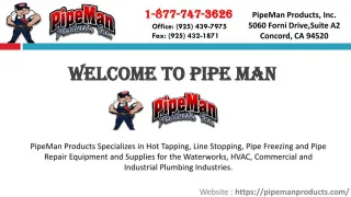 Sewer pipe repair - slide 1