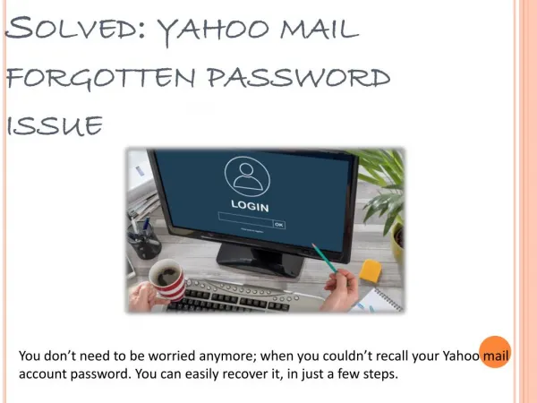 Resolve yahoo mail sign in issues.