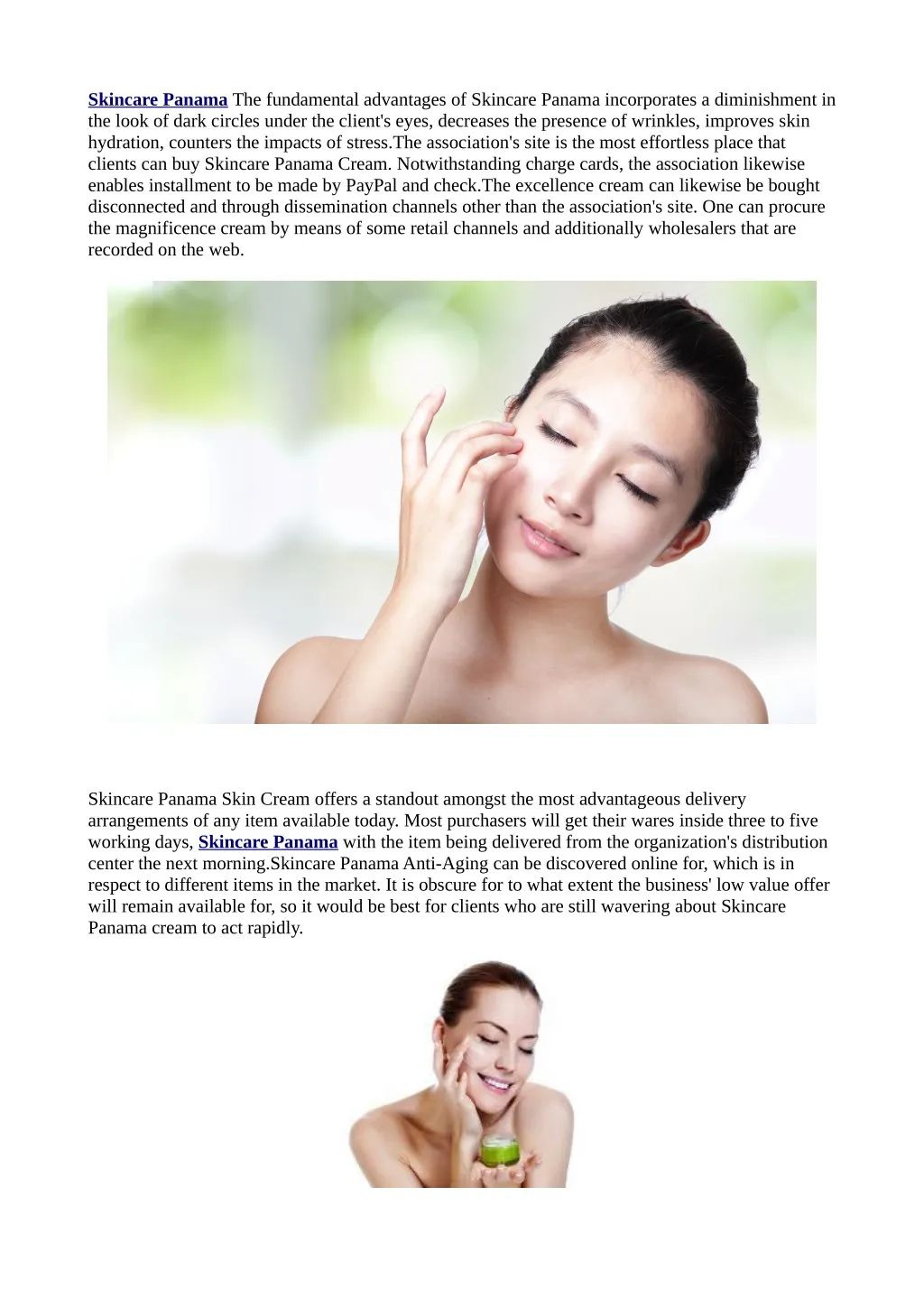 skincare panama the fundamental advantages