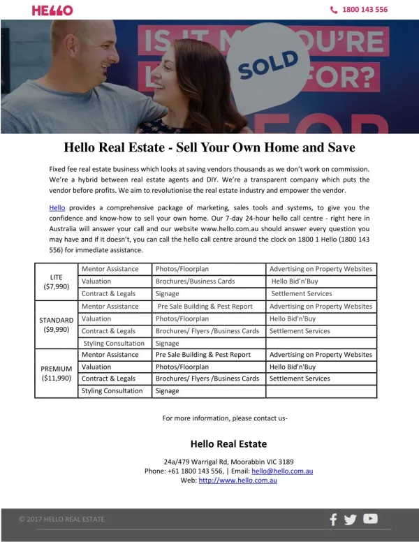 Hello Real Estate - Sell Your Own Home and Save