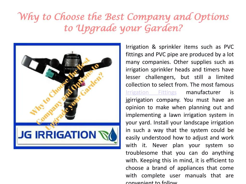 why to choose the best company and options to upgrade your garden
