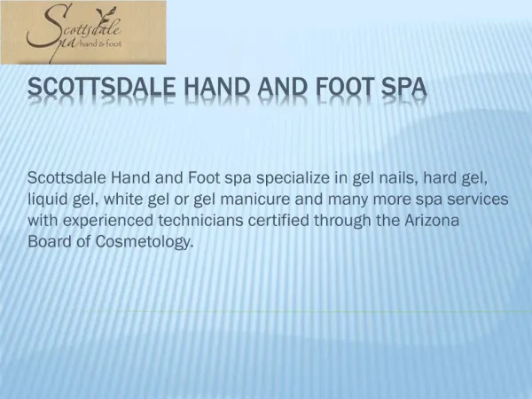 Scottsdale Nail Salons and Spa