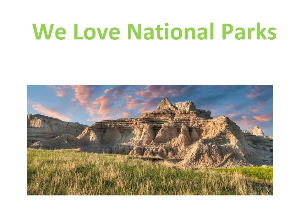 we love national parks