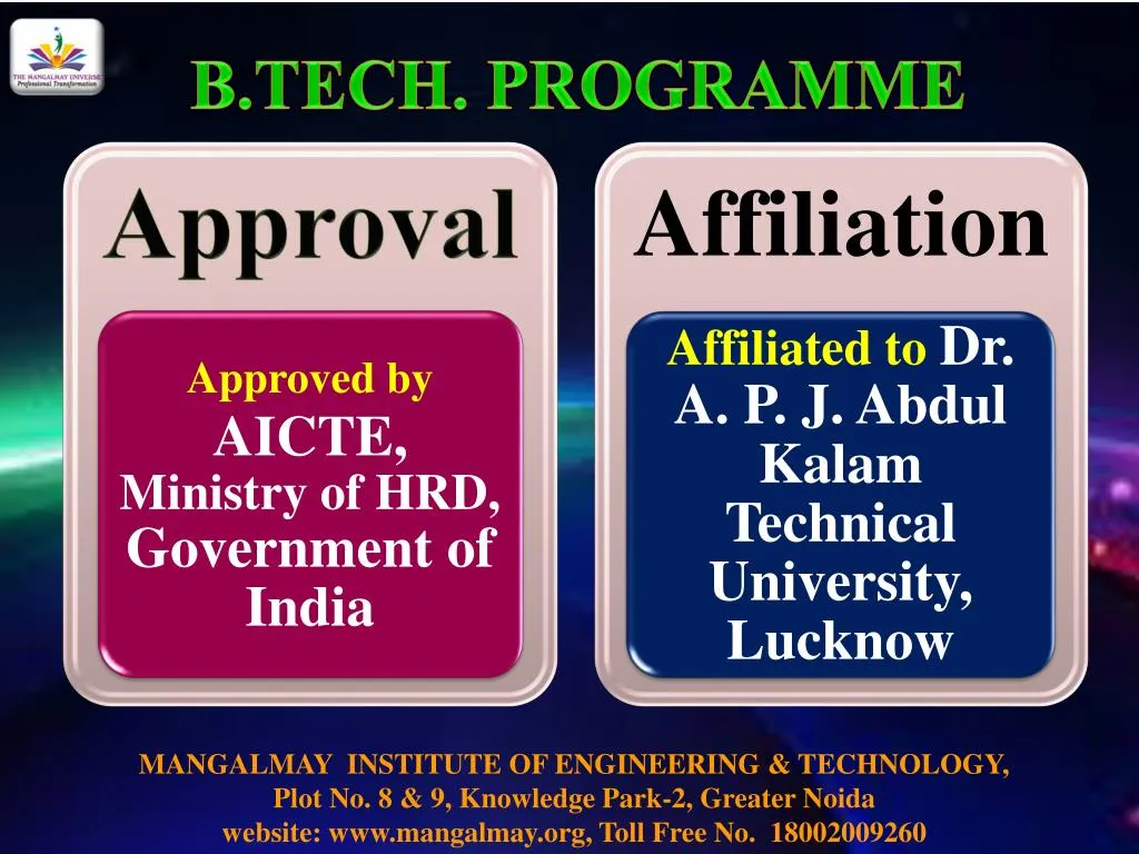 b tech programme