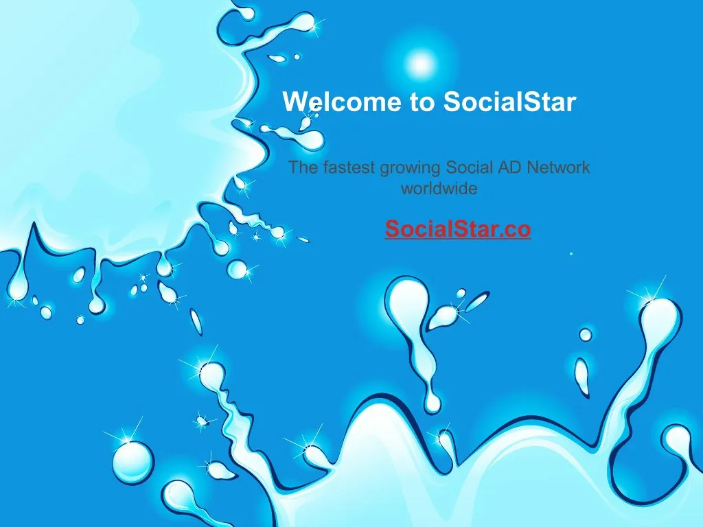 welcome to socialstar
