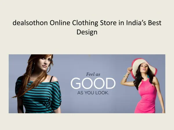 Dealsothon Online Clothing Store in India’s Best Design