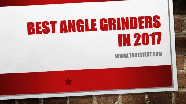 Best Angle Grinders In 2017