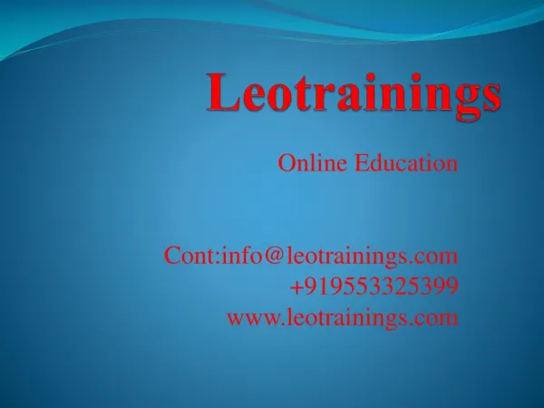 data science online training course in hyderabad,india,uk,usa | leotrainings