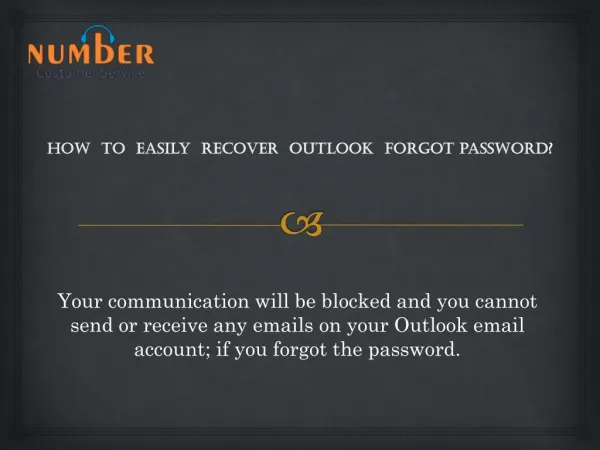 How to easily recover outlook forgot password?