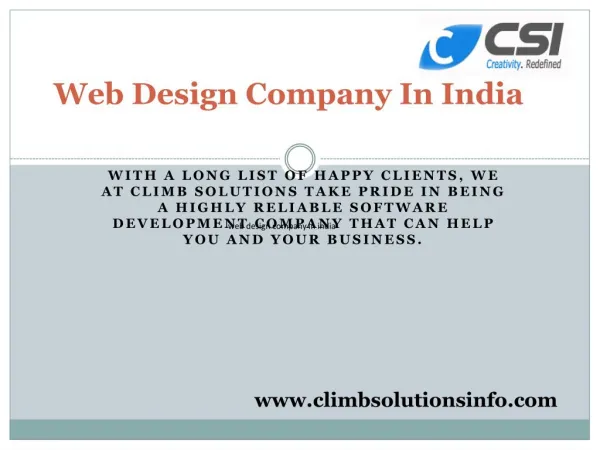 Web Design Company In India 
