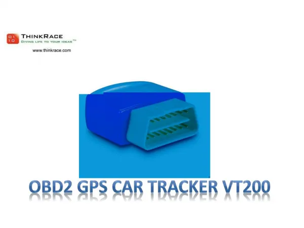 OBD 2 Car GPS Tracker – A simple Plug & Play Device
