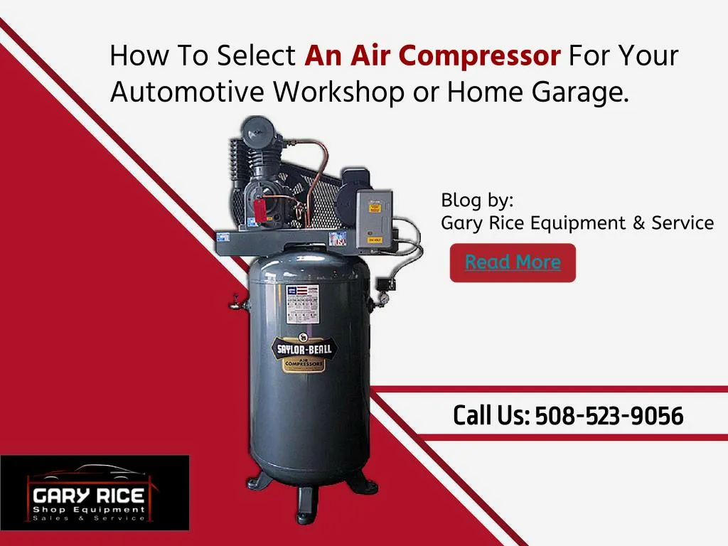 how to select an air compressor for your