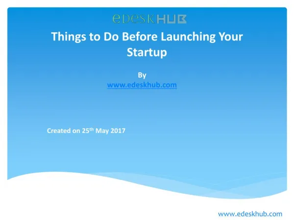 Things to do Before Launching Your Startup