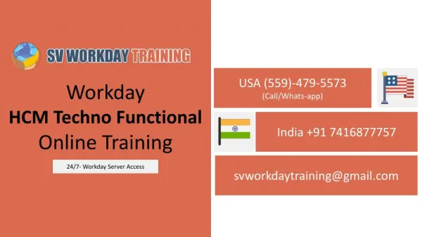 Real Time Workday HCM Techno Functional Online Training ||SV Workday Training