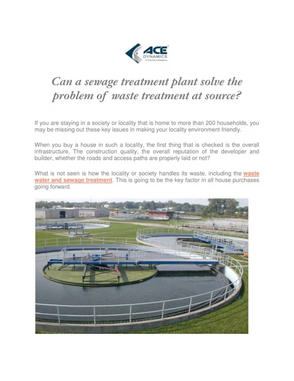 Call us @ 8333032165 for Water Treatment Plant