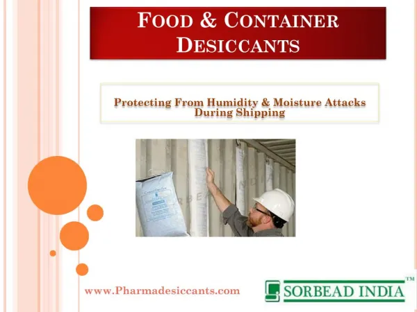 Food & Container Desiccants