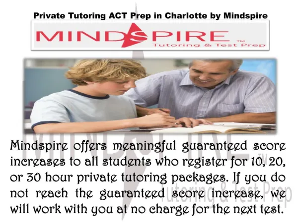 ACT Prep Guaranteed Increases in Charlotte