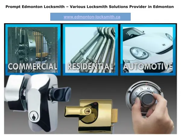Affordable Locksmith Services In Edmonton